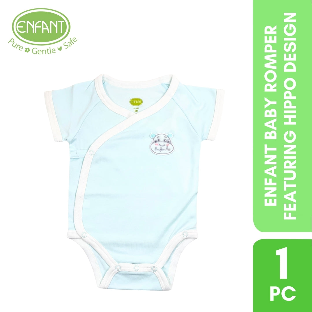 ENFANT BABY ROMPER FEATURING HIPPO DESIGN