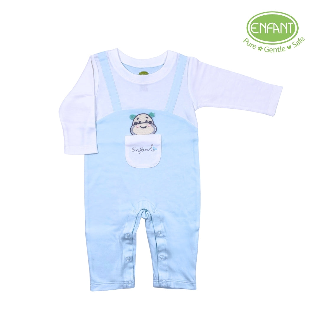 ENFANT BABY LONG ROMPER FEATURING HIPPO DESIGN