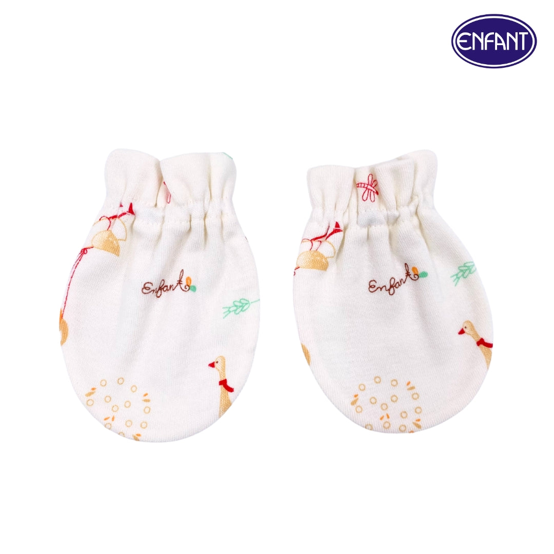 Enfant Organic Mittens Swan Design
