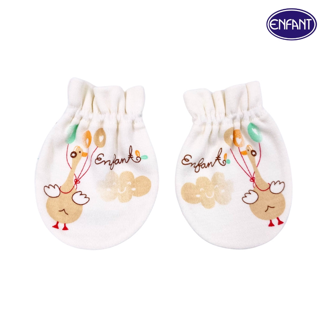 Enfant Organic Mittens Swan Design
