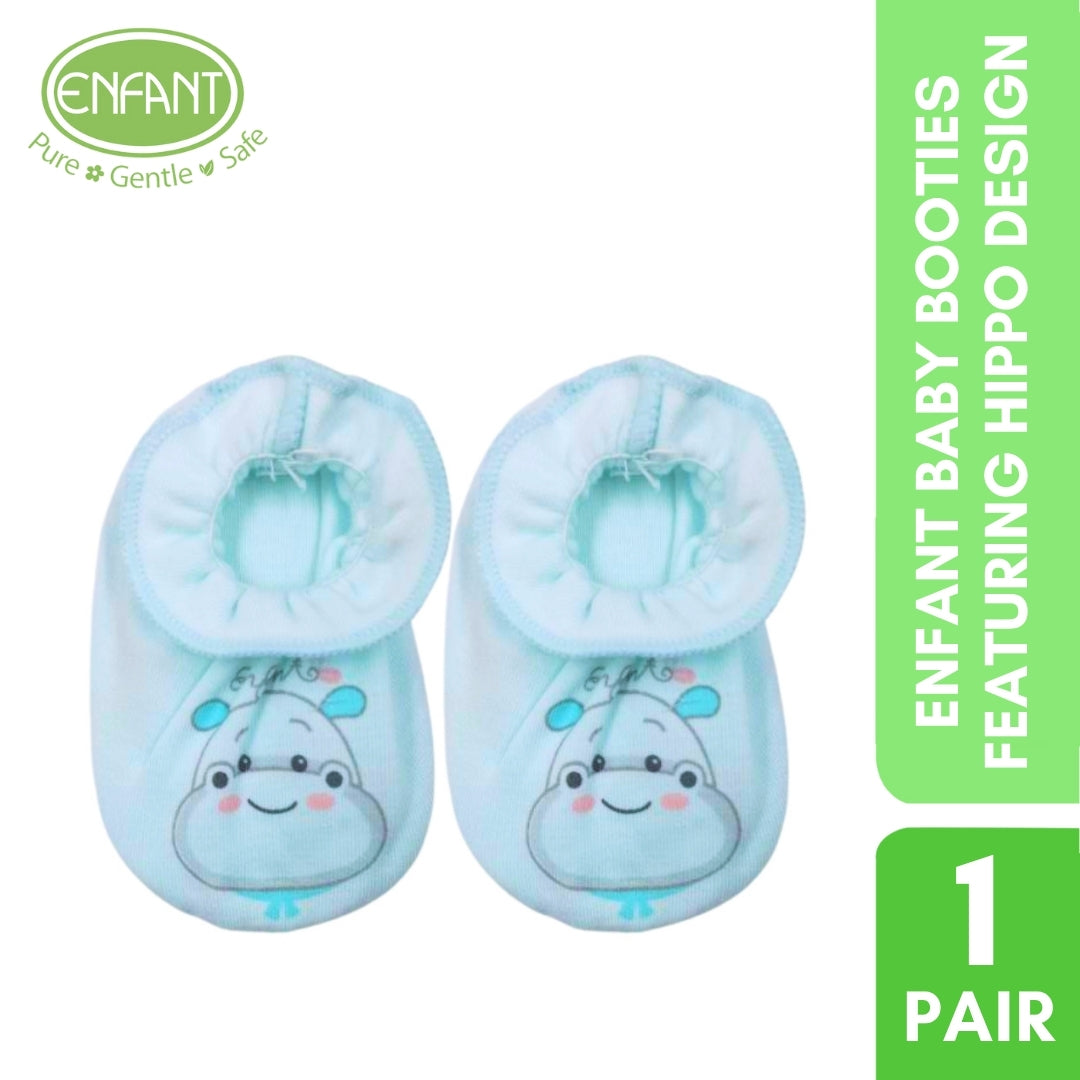 ENFANT BABY BOOTIES FEATURING HIPPO DESIGN