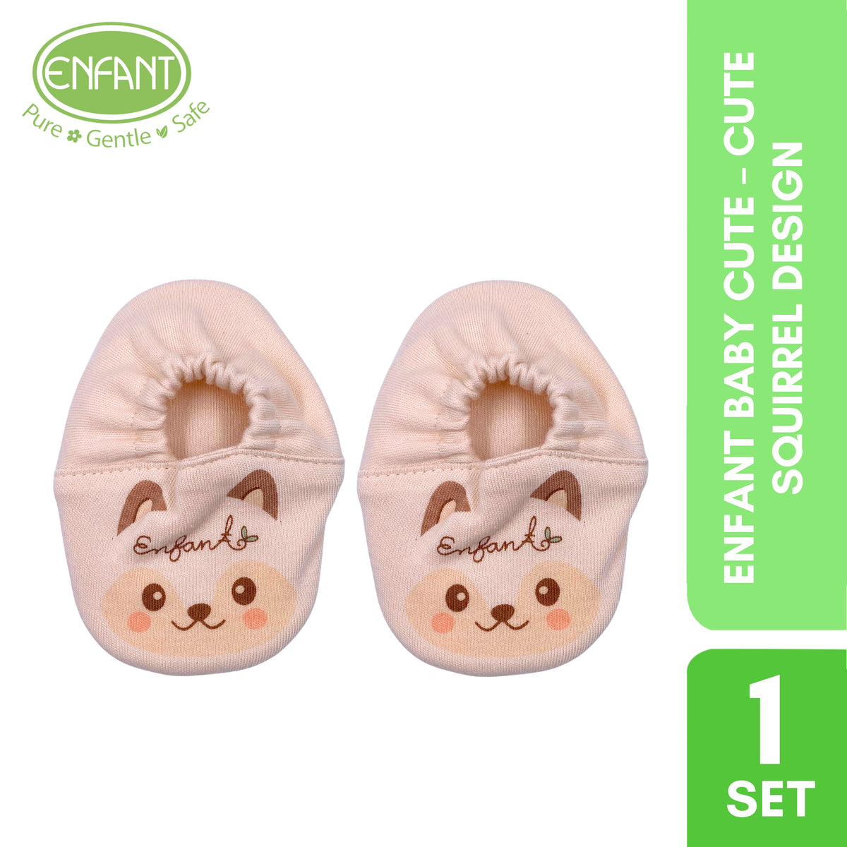 ENFANT Baby Booties – Adorable Squirrel Design