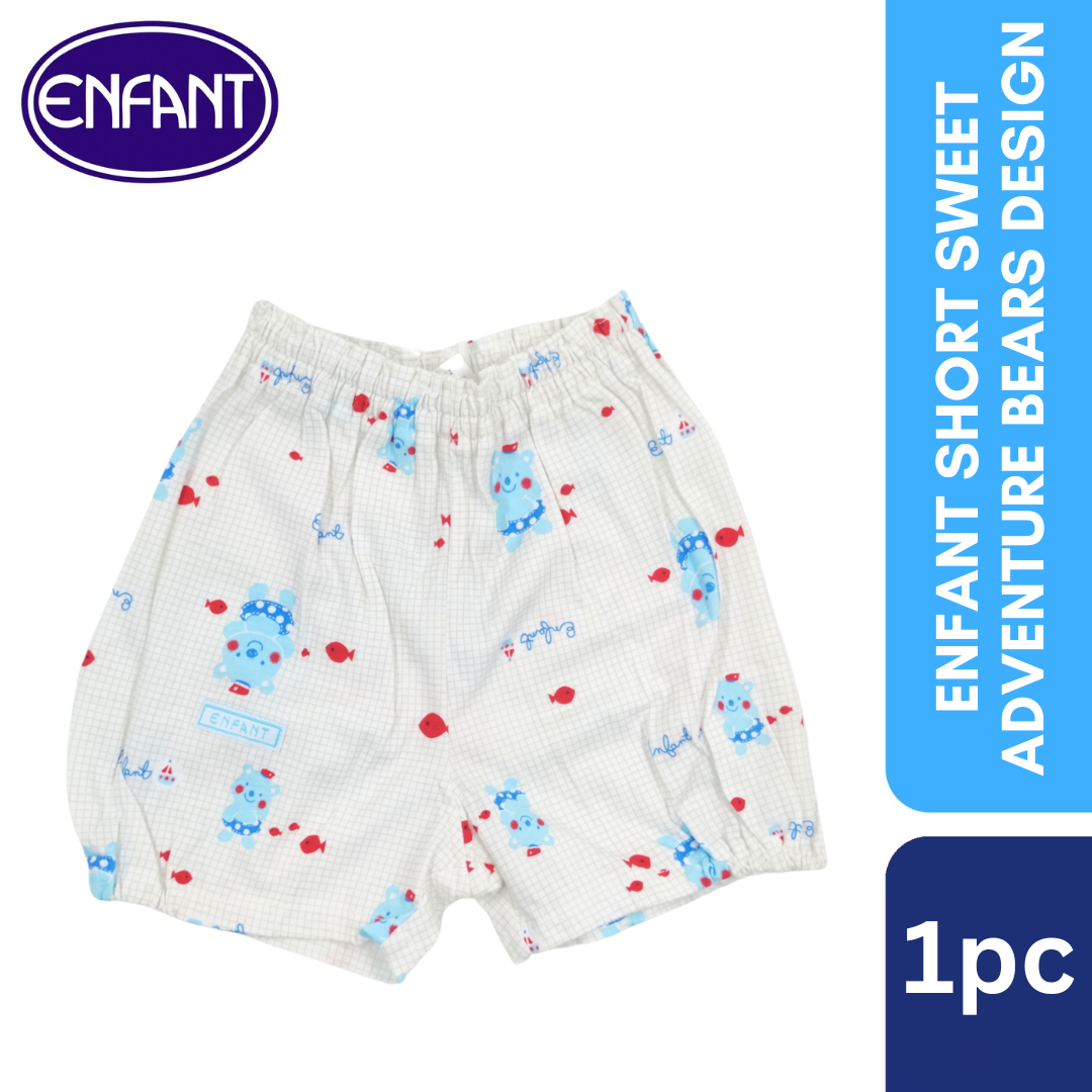 Enfant Short Sweet Adventure Bears design