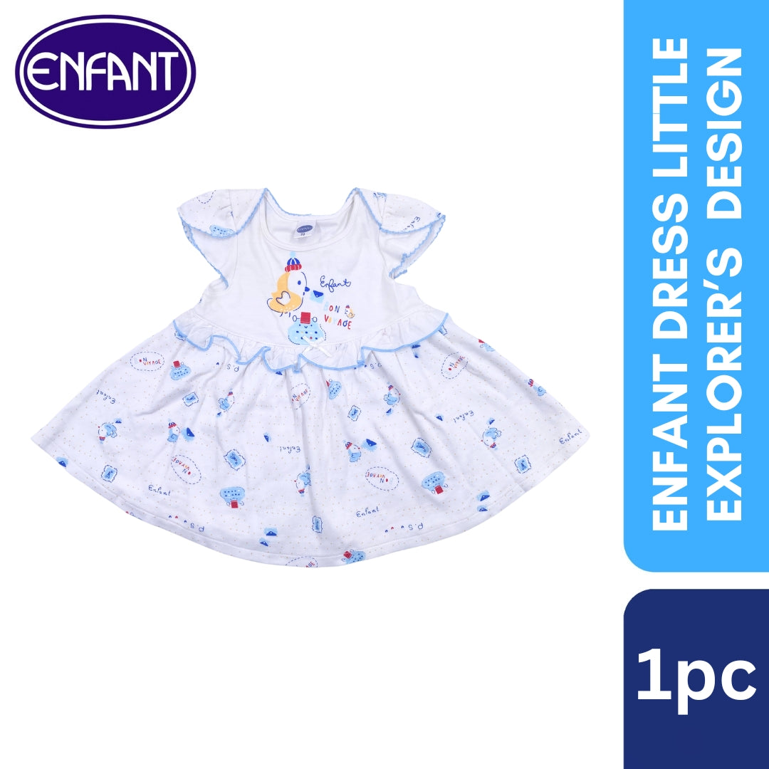 Enfant Dress with Panty Little Explorer’s Design