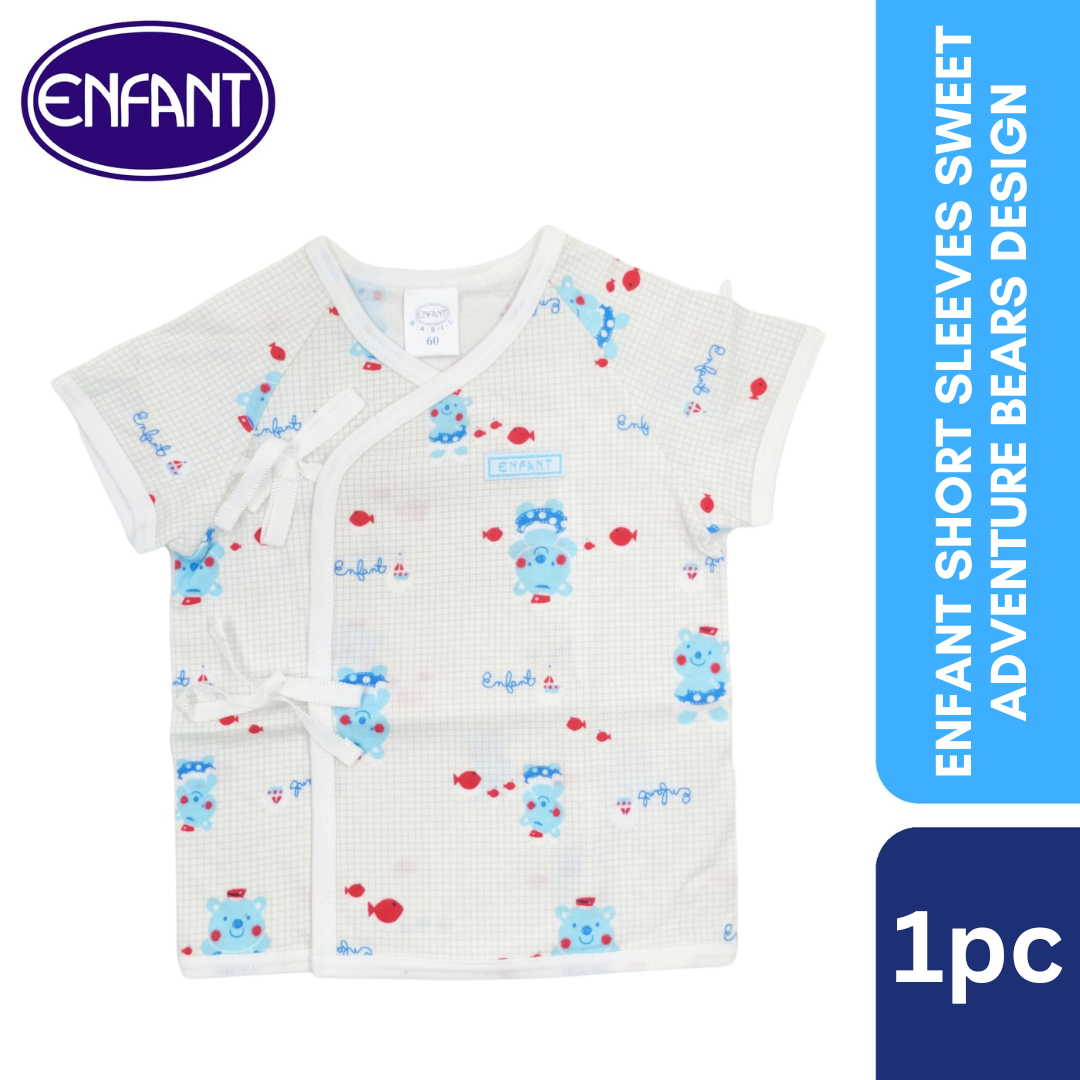 Enfant Short Sleeves Sweet Adventure Bears design