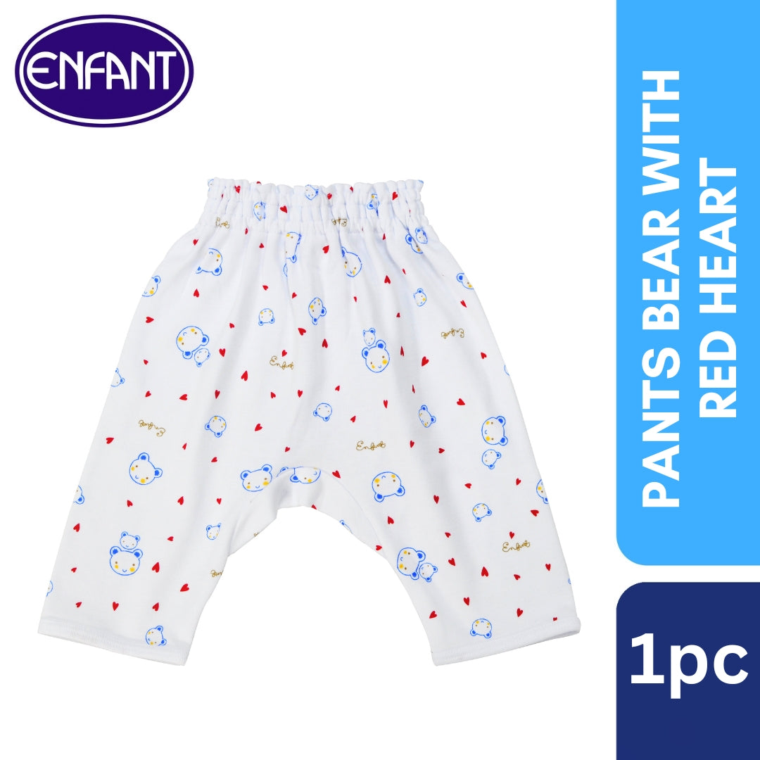Pants Bear With Red Heart Design