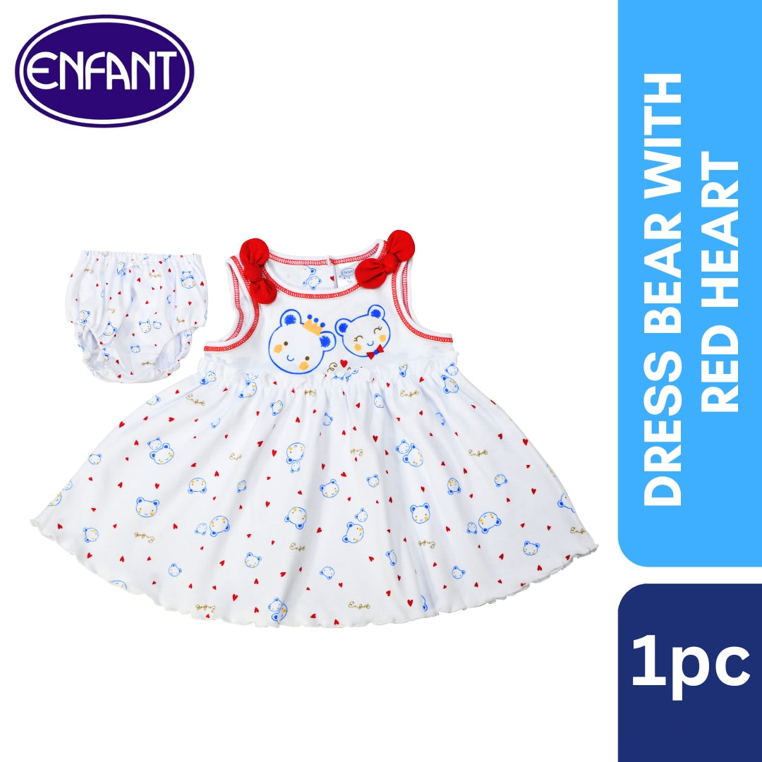 Dress Bear With Red Heart Design