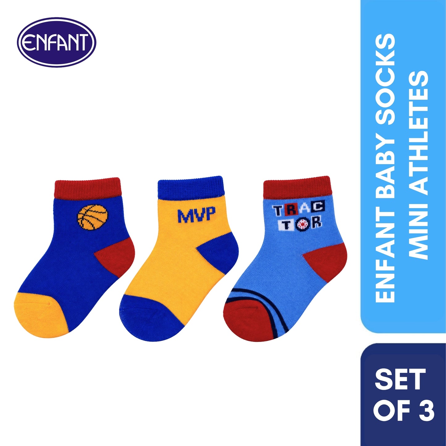 Enfant Baby Socks Mini Athletes for boys