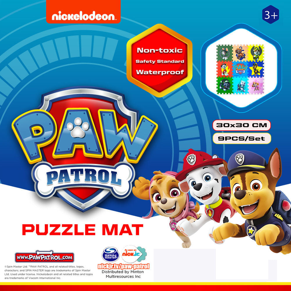 PAW PATROL 9pcs Baby EVA Foam Paw Patrol Puzzle Mat Floor Tapete Kids Child Waterproof Educational Crawling Mat Rug Baby Toy