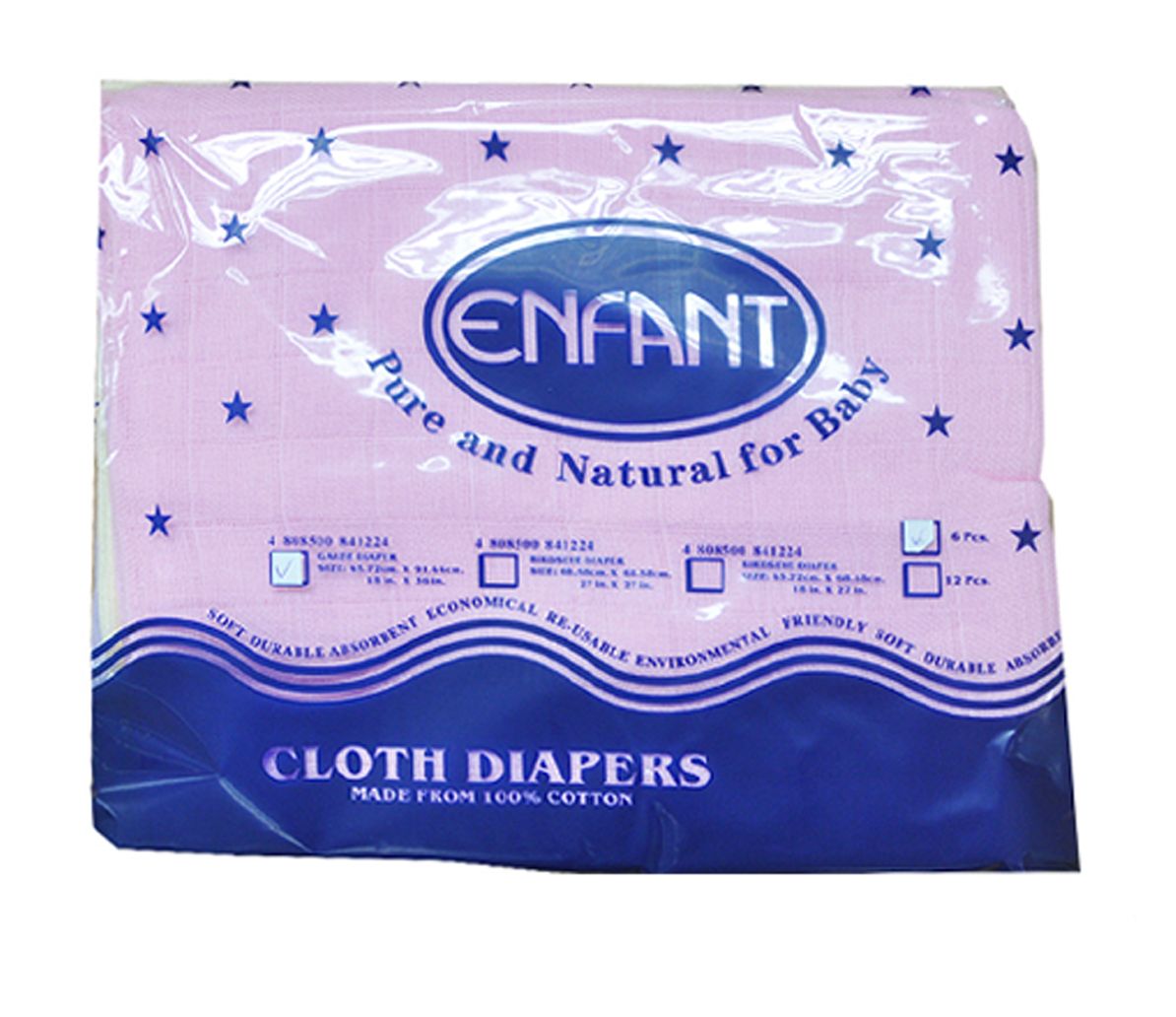Enfant 207 Baby Lampin Cloth Gauze Diaper Pack of 6