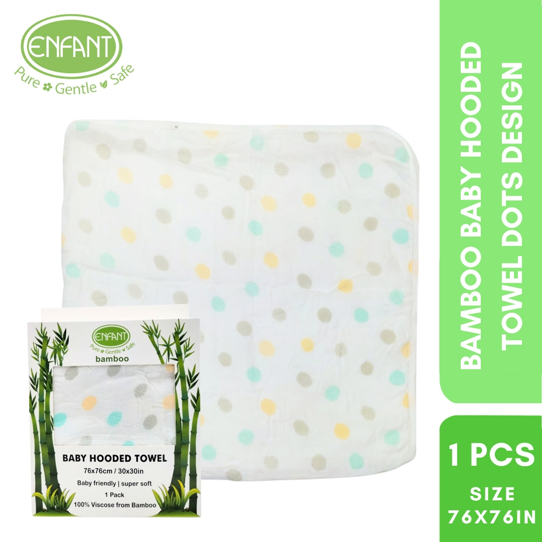 Bamboo Hooded Towel With Designs