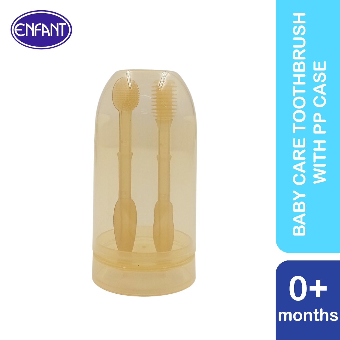 Enfant Silicone baby toothbrush with Case with super soft materials