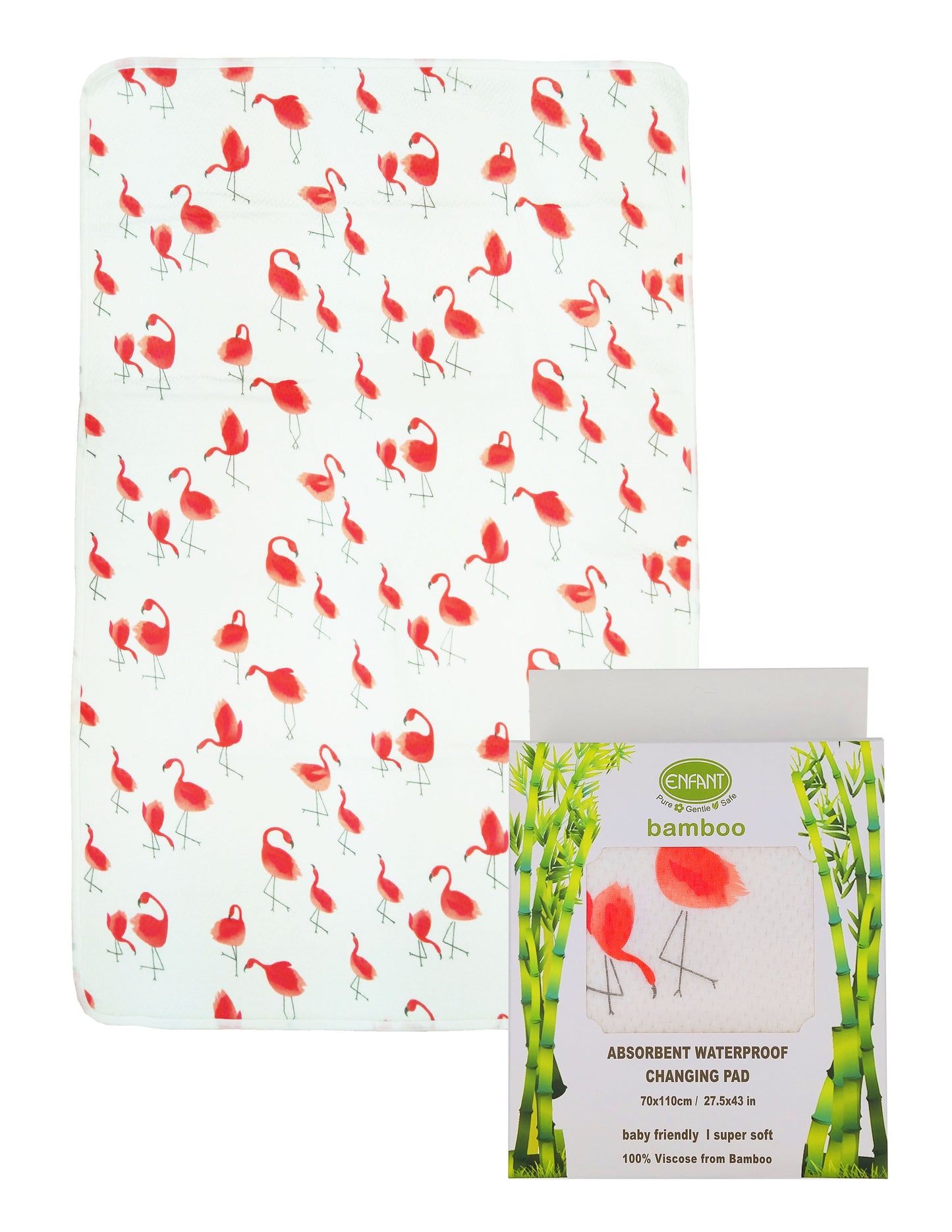 Enfant Bamboo Waterproof Absorbent Bedmat Bed Mat Mattress Protector  Urinal pad Size 70x110 or 50x70