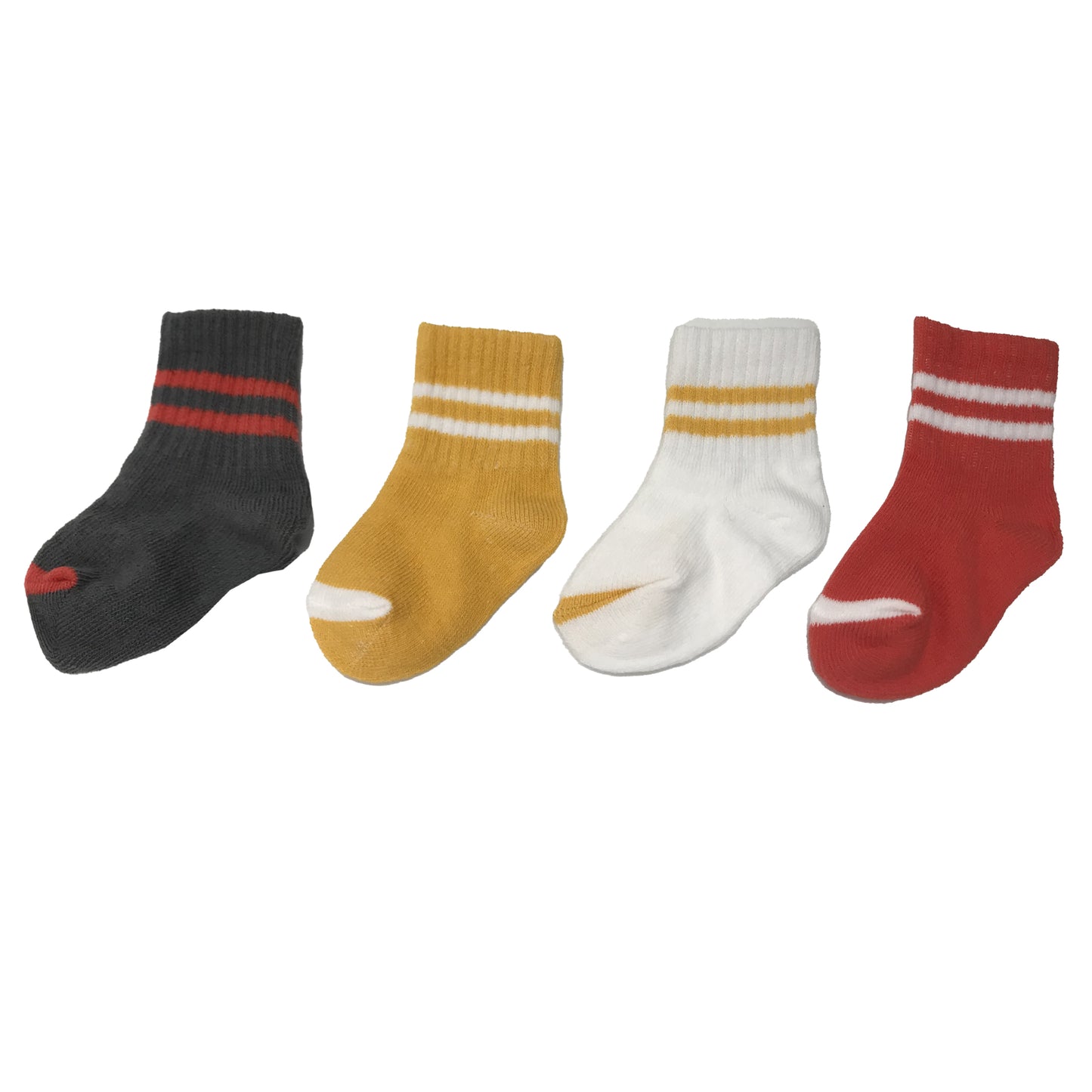 Enfant Organic Socks Baby Boy Socks Stripes Design for 0-6 months 4 pair set