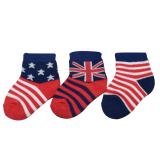 Enfant Baby Socks with Cute Country Design set of 3