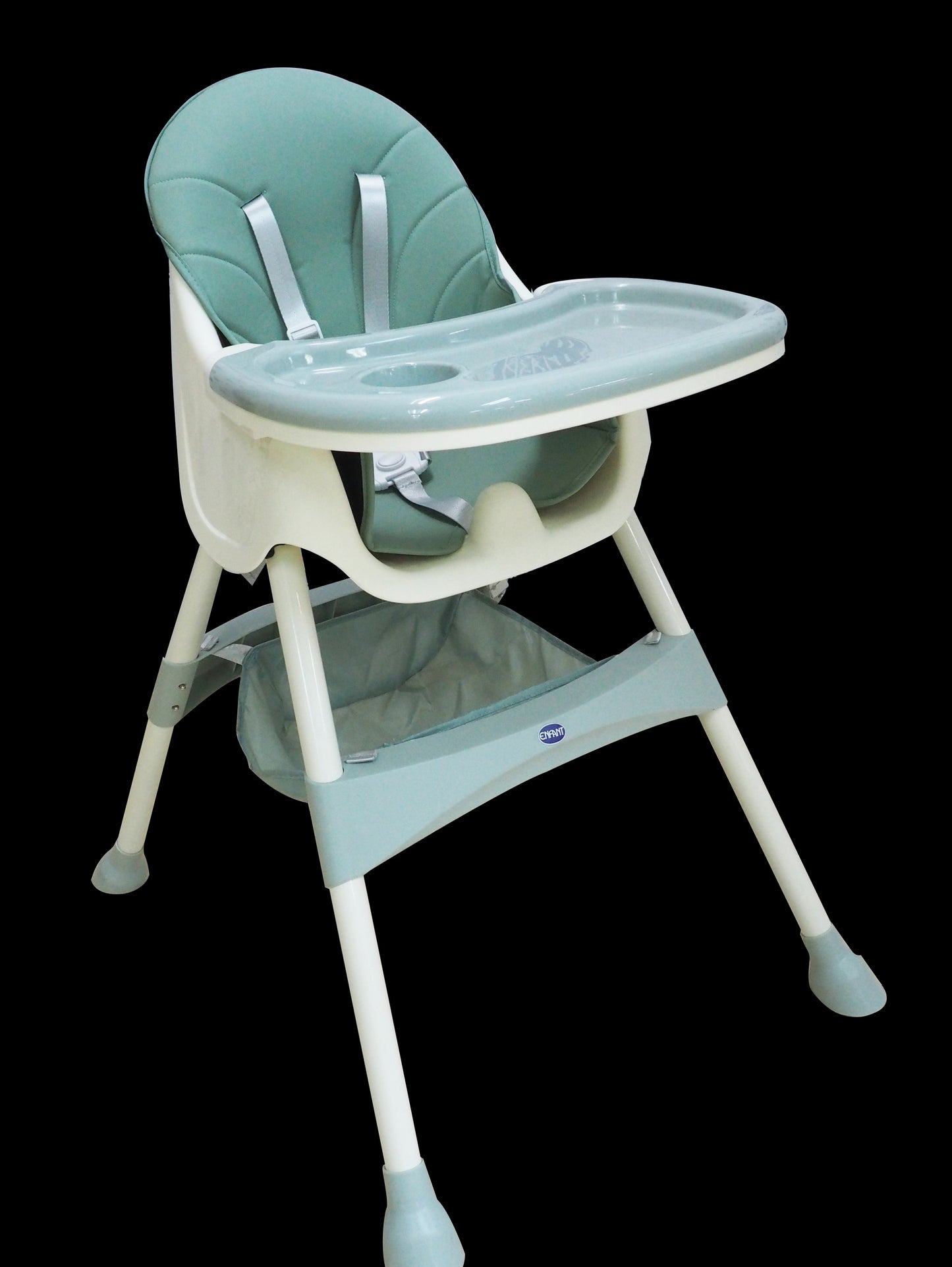 Enfant Modern Baby High Chair (beige and green)