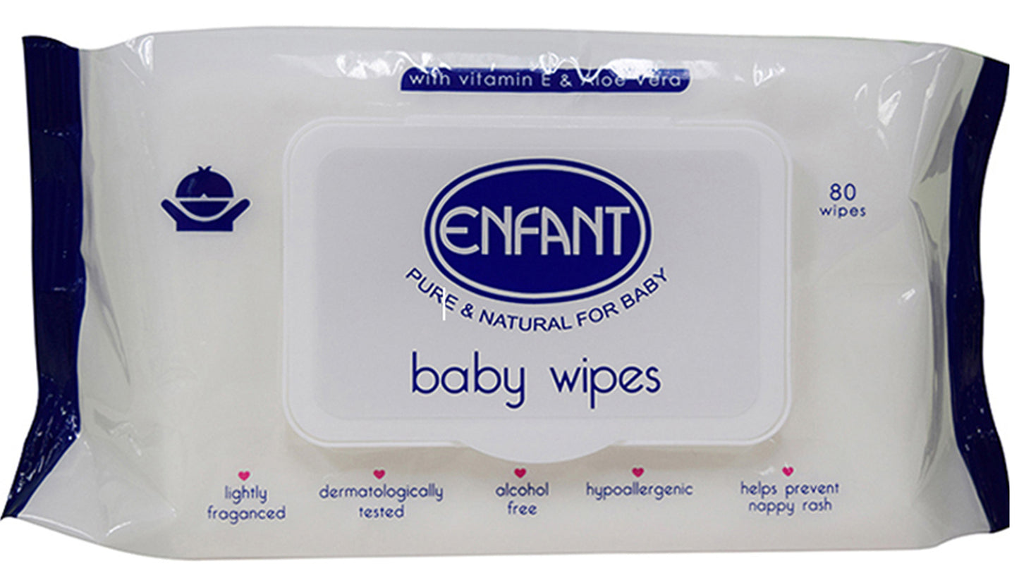 Enfant Baby Wipes 80 Sheets/24PCS Carton Box Deal. Buy more Save More