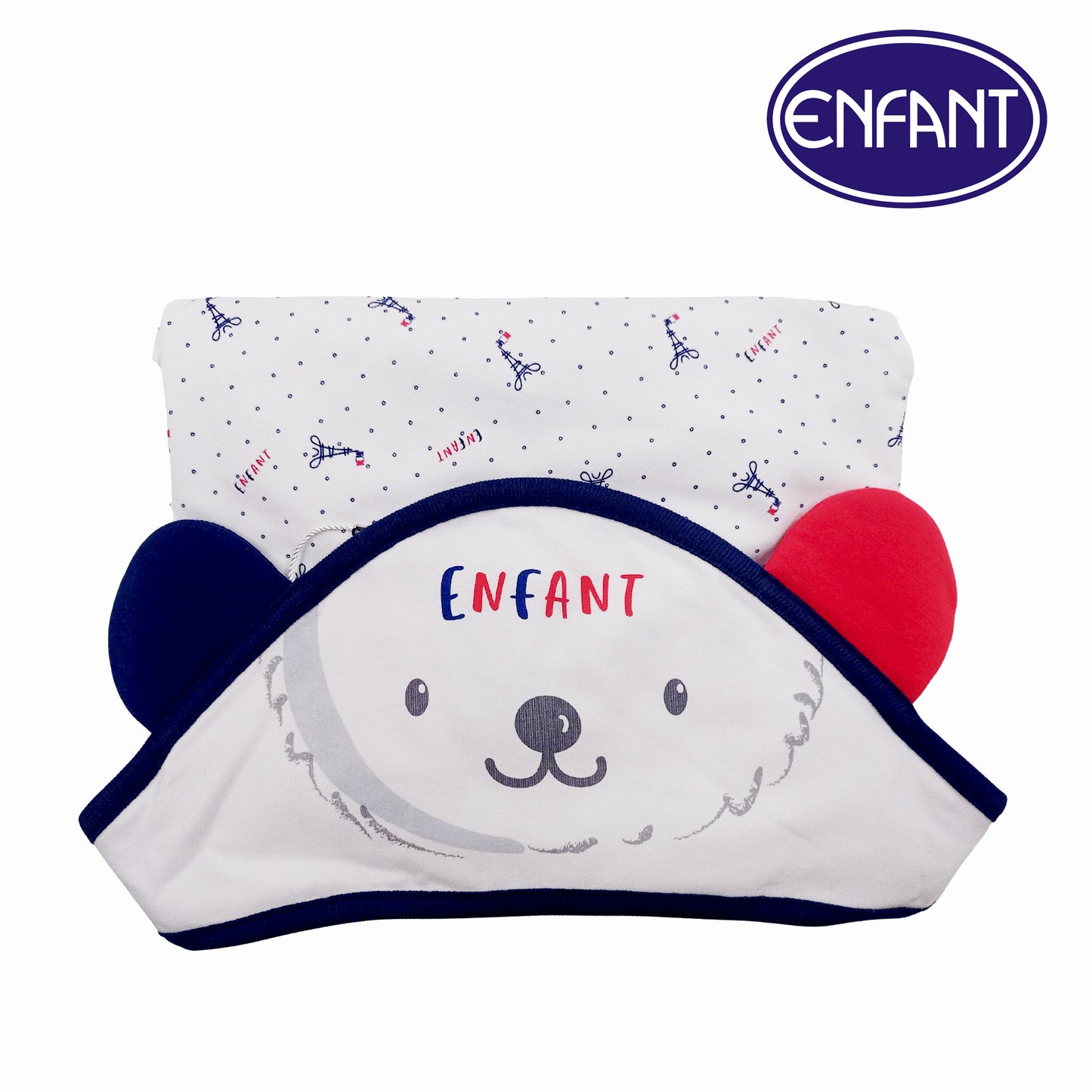 Enfant blanket w/hood Travel Buddy Set