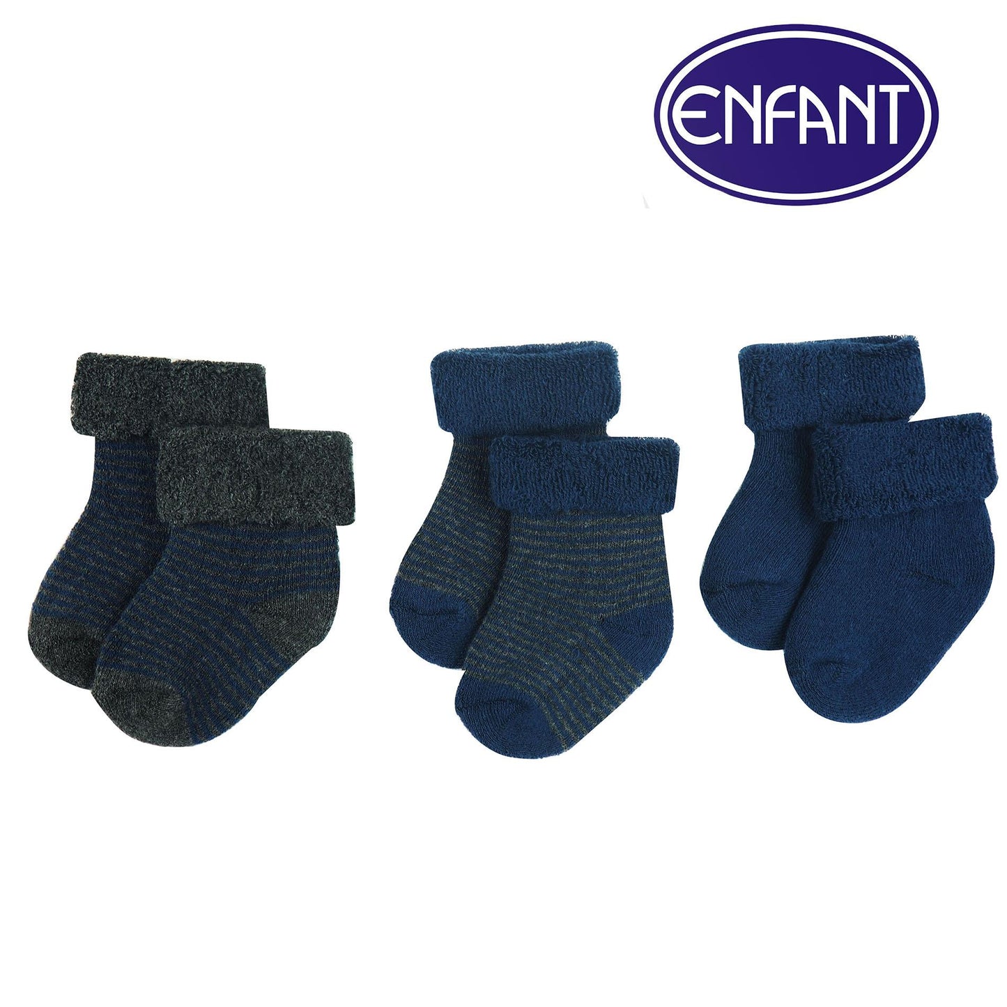 Enfant Baby Socks Boy 3 Pairs Newborn boy socks