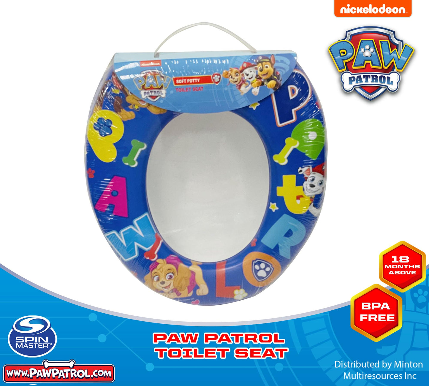 PAW PATROL Toddler Potty Trainer TOILET SEAT