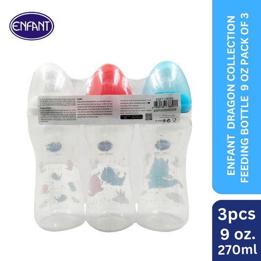 Enfant Dragon Collection Feeding Bottle set of 3 9oz (sx)