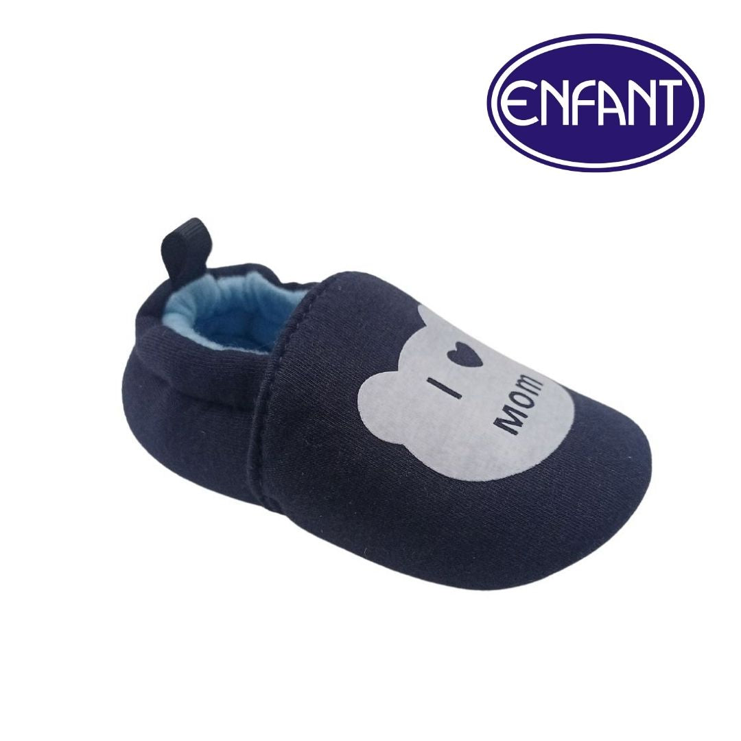 ENFANT BABY SHOES WITH I LOVE MOM & DAD DESIGN