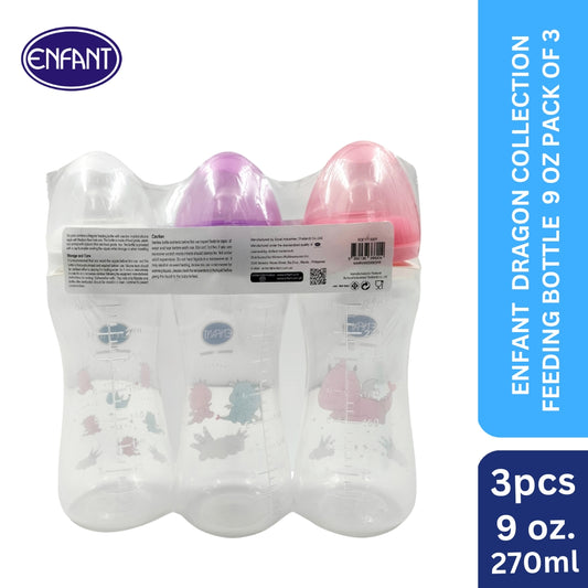 Enfant Dragon Collection Feeding Bottle set of 3 9oz