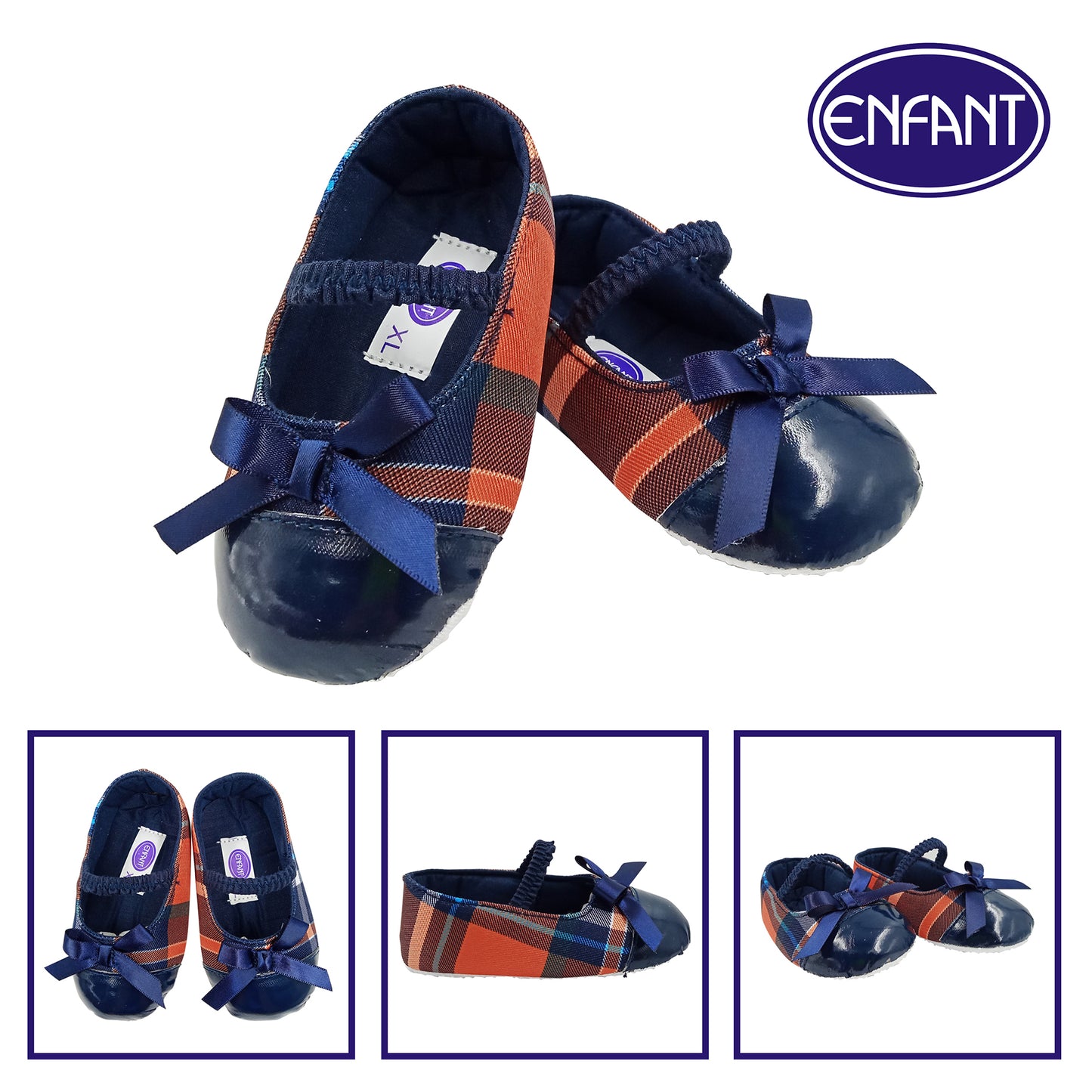 Enfant Baby Girl Shoes for 0-6/6-12/12-18 months