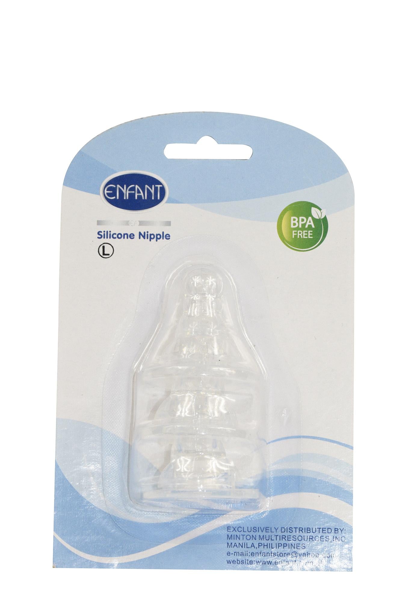 Enfant Baby Anti-colic Silicone Nipple set of 3