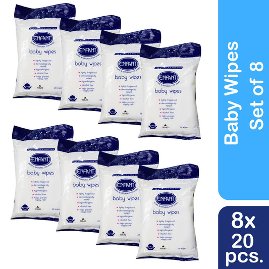 Enfant Baby Wipes 20 Sheets Set of 8