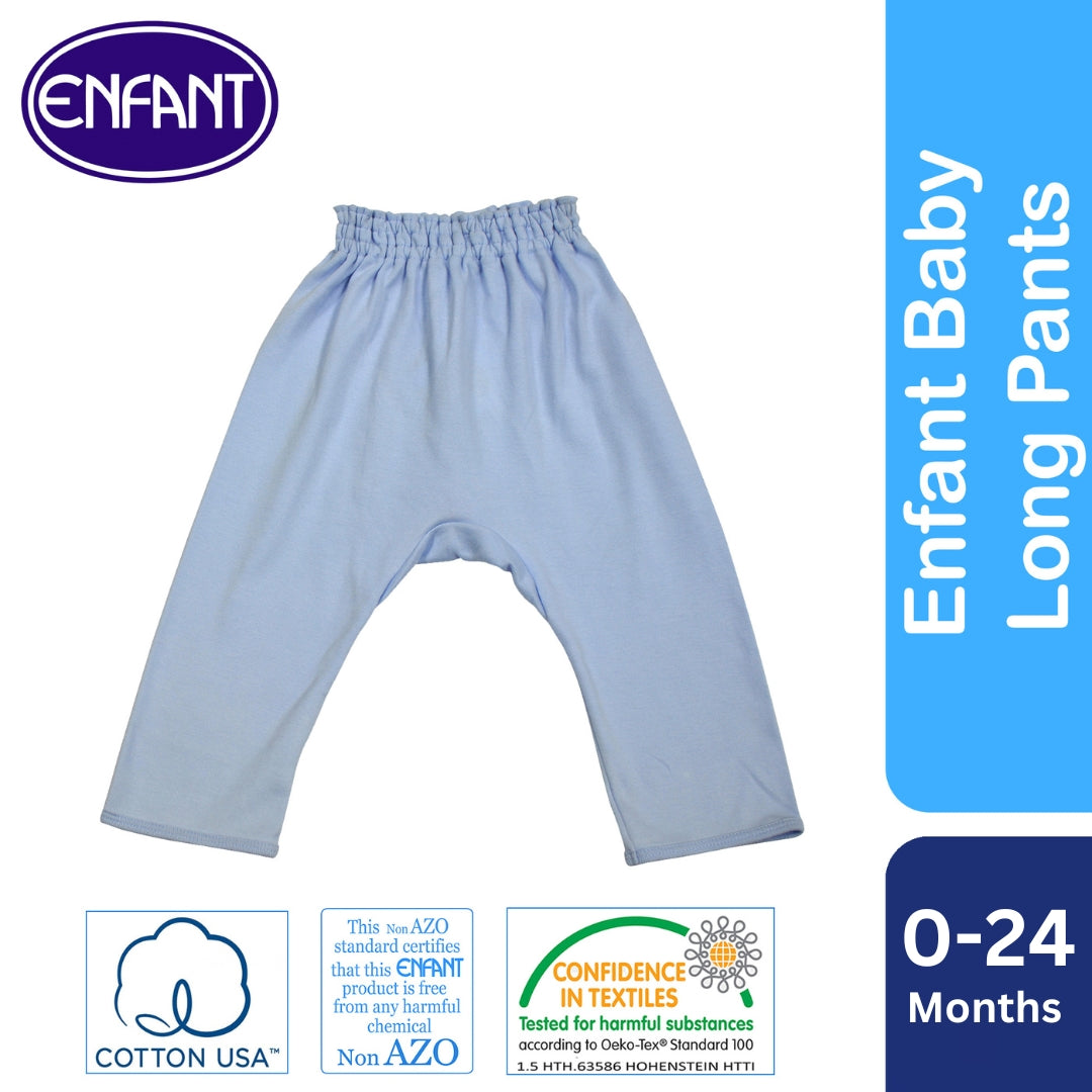 Enfant Baby Newborn Long Pants Pajama (White)