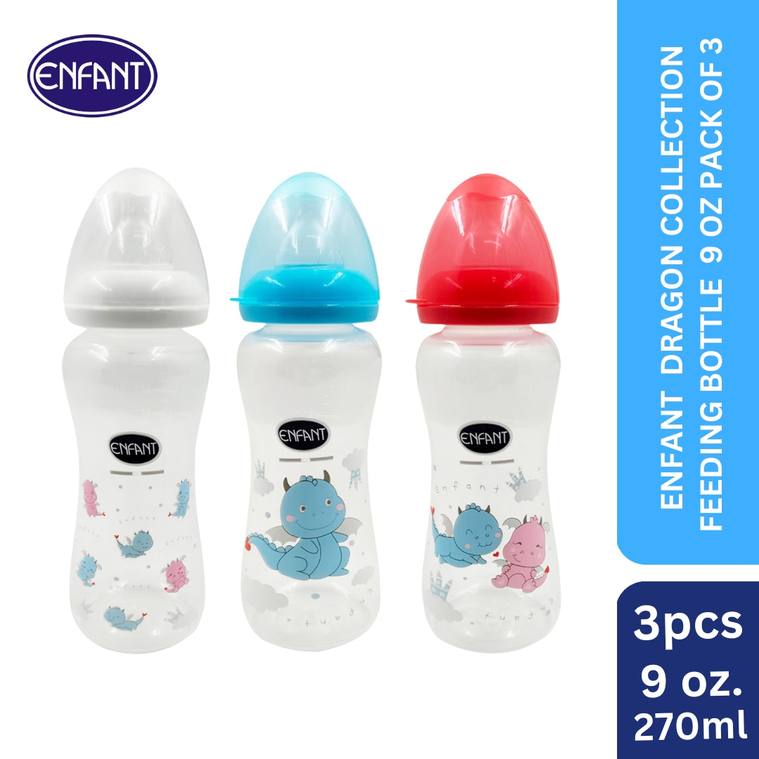 Enfant Dragon Collection Feeding Bottle set of 3 9oz (sx)