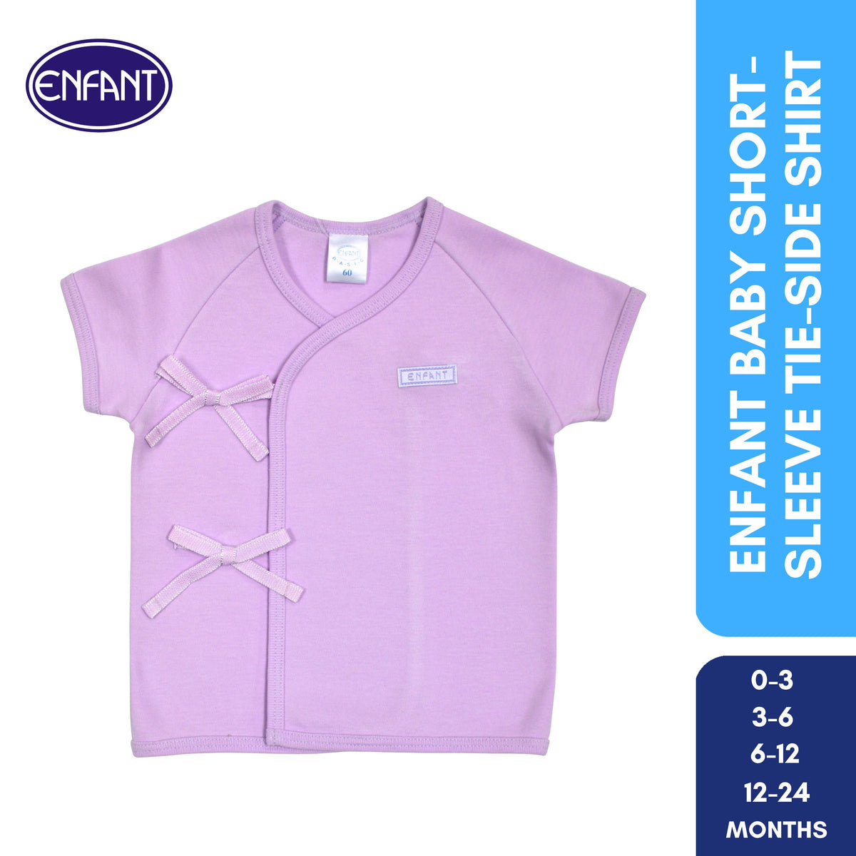 Enfant Baby Clothes Shirt Tie side / kimono -  Newborn Plain basic Short Sleeves
