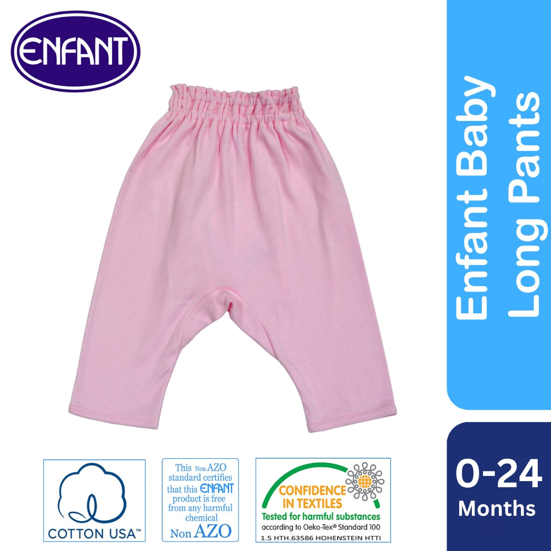 Enfant Baby Newborn Long Pants Pajama (White)