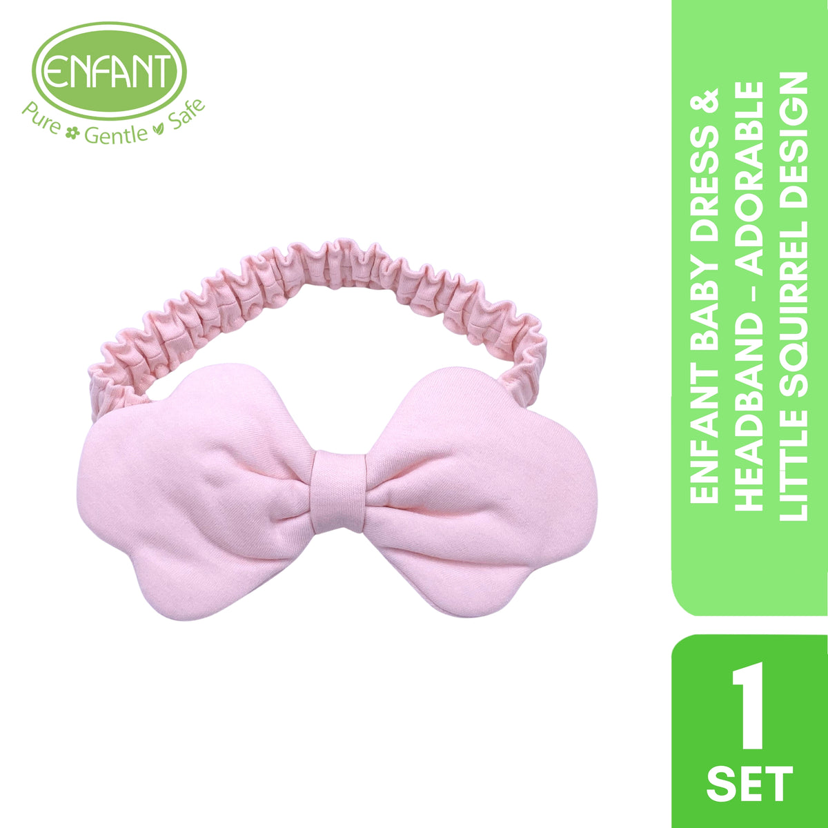 ENFANT Baby Dress & Headband – Adorable Little Squirrel Design