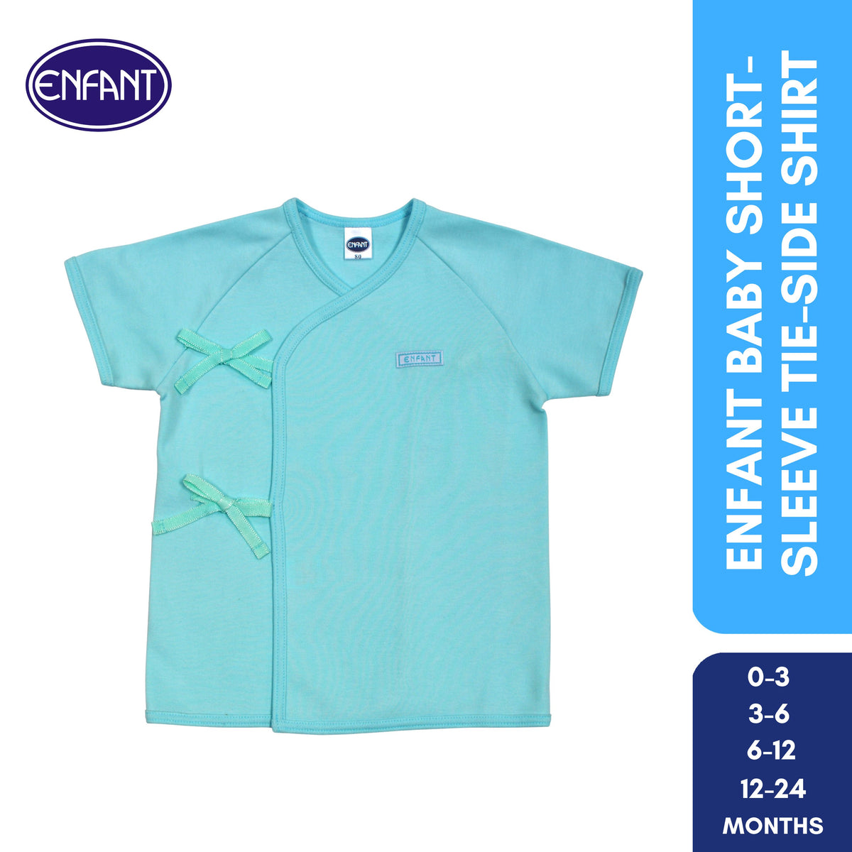 Enfant Baby Clothes Shirt Tie side / kimono -  Newborn Plain basic Short Sleeves