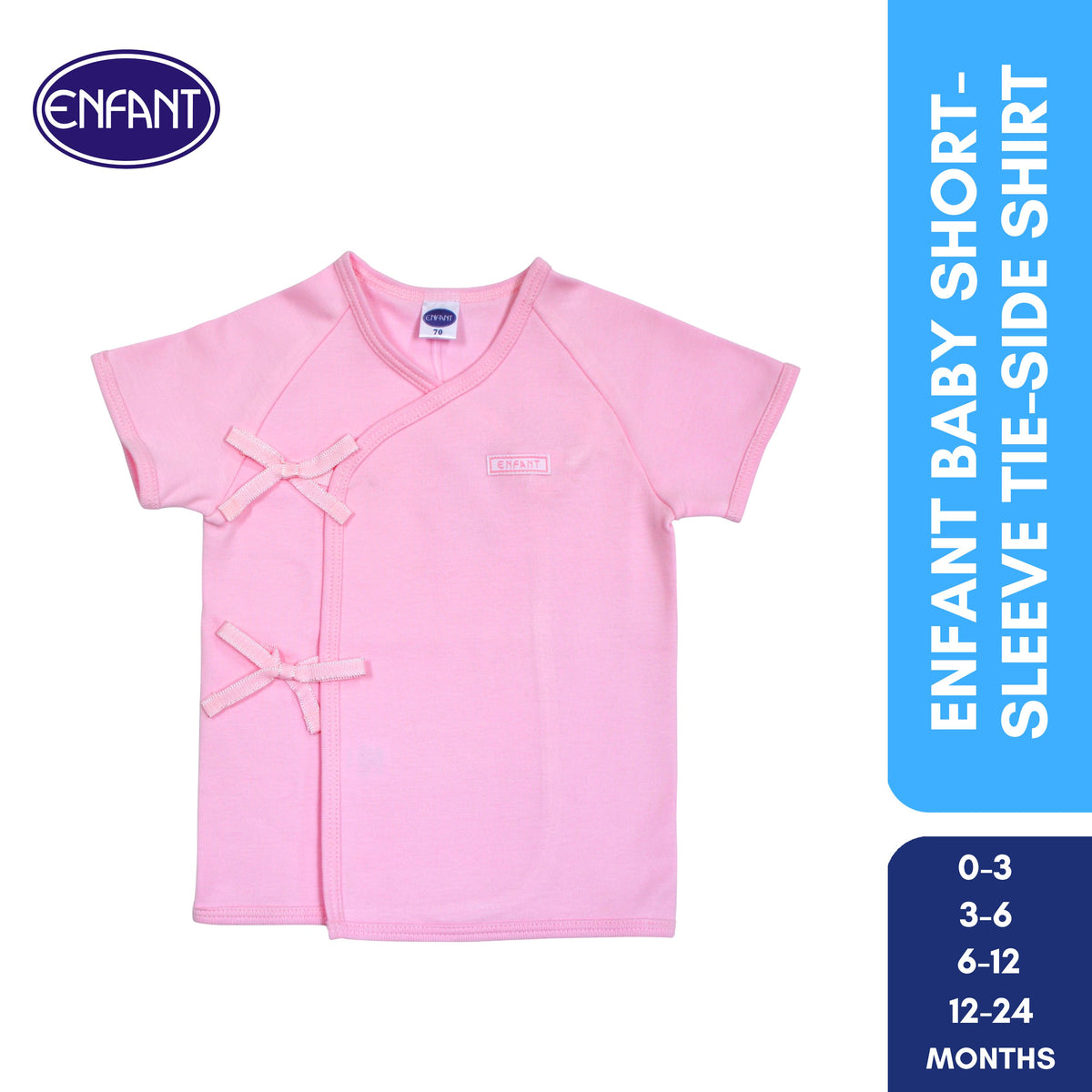 Enfant Baby Clothes Shirt Tie side / kimono -  Newborn Plain basic Short Sleeves