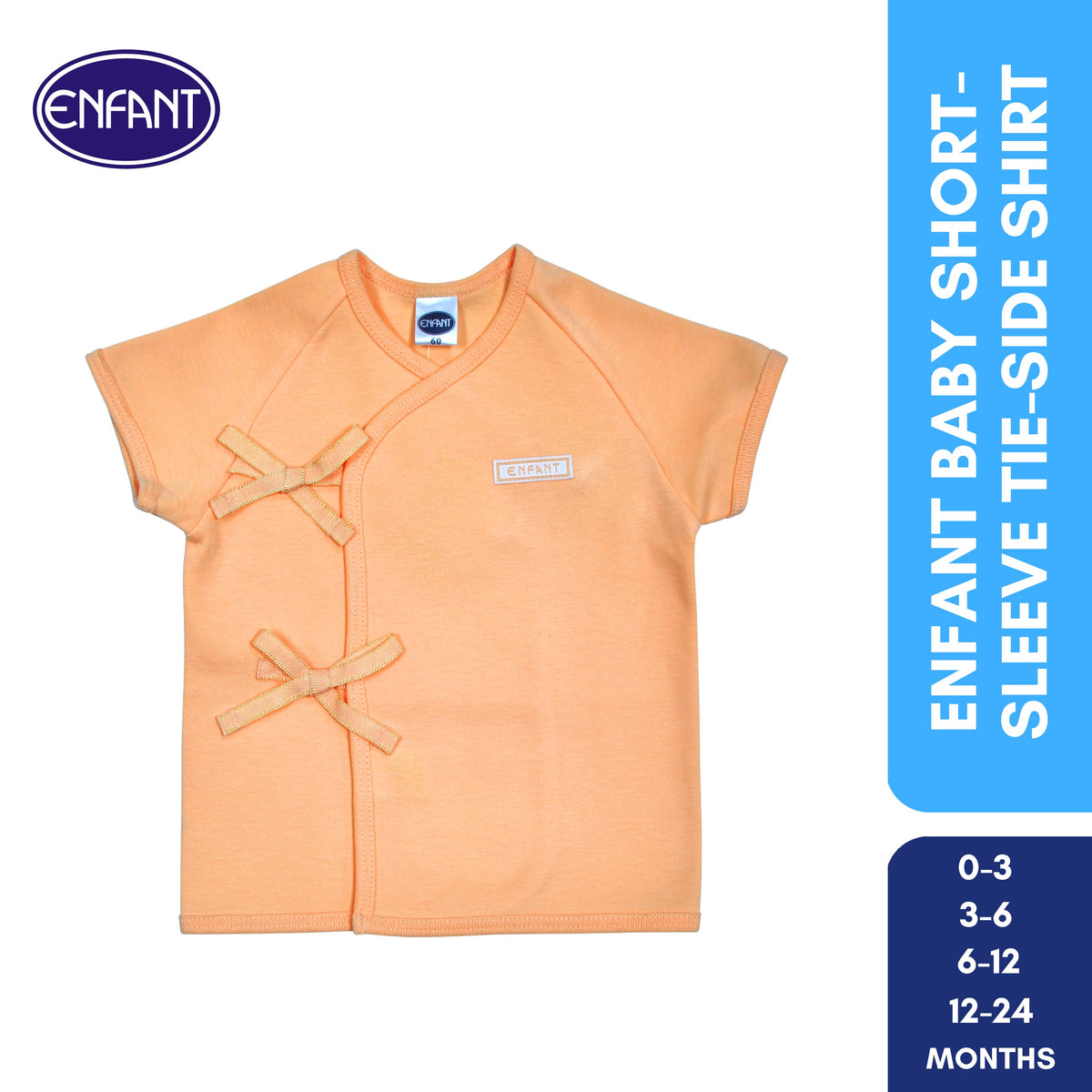 Enfant Baby Clothes Shirt Tie side / kimono -  Newborn Plain basic Short Sleeves