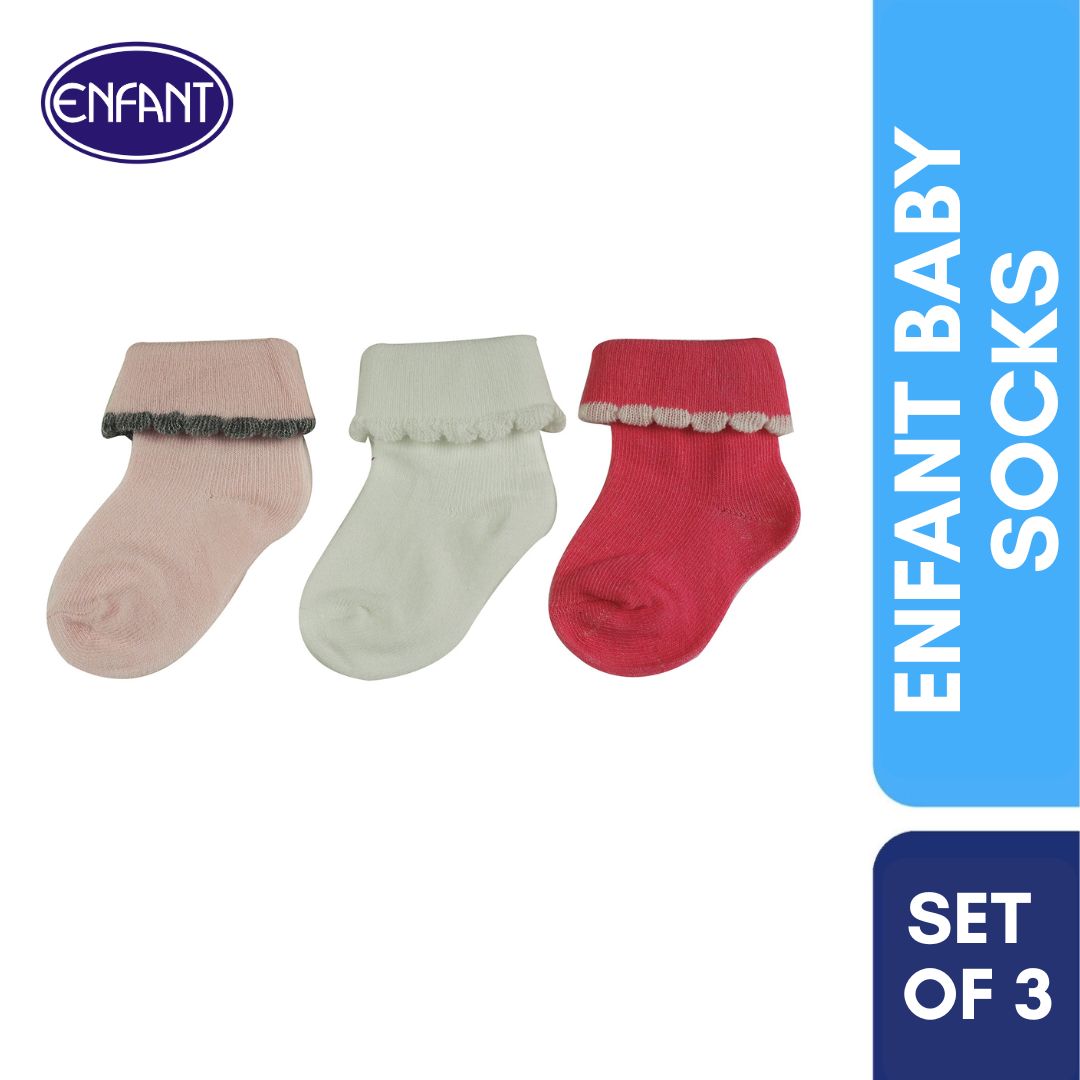 Enfant Baby Girl  Socks with Design