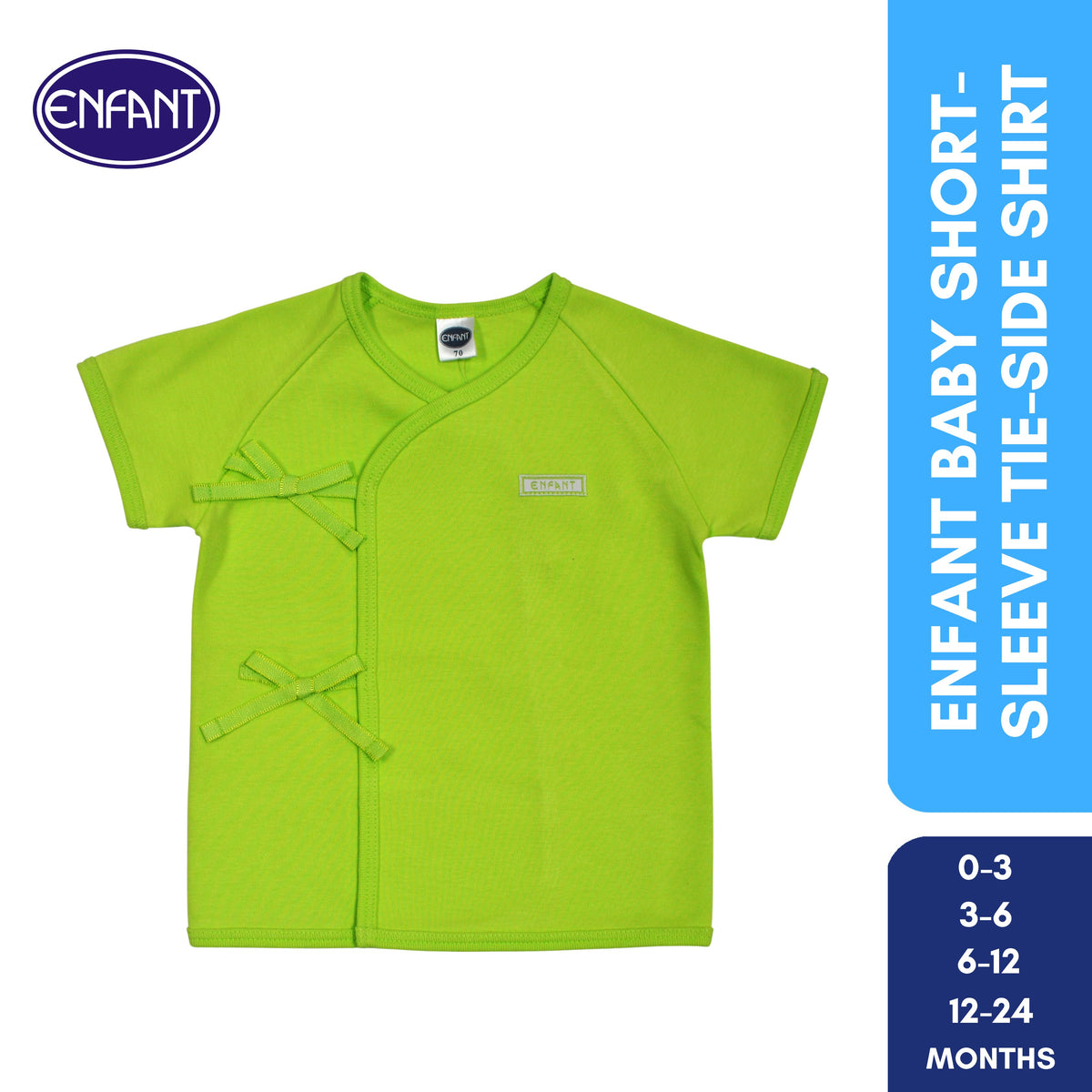 Enfant Baby Clothes Shirt Tie side / kimono -  Newborn Plain basic Short Sleeves