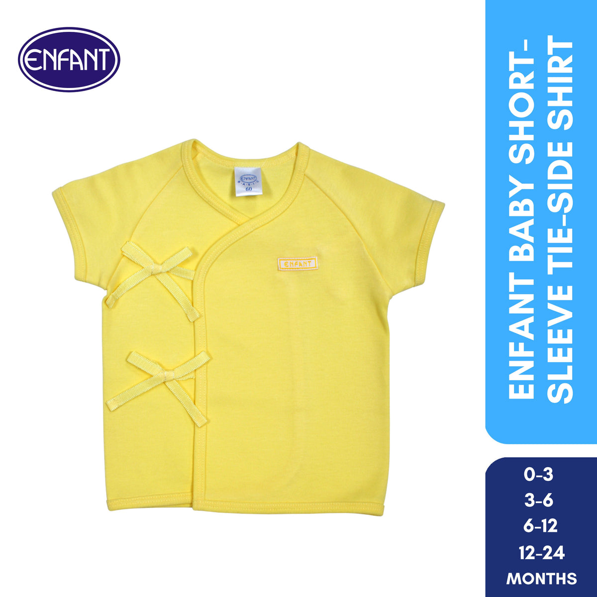 Enfant Baby Clothes Shirt Tie side / kimono -  Newborn Plain basic Short Sleeves