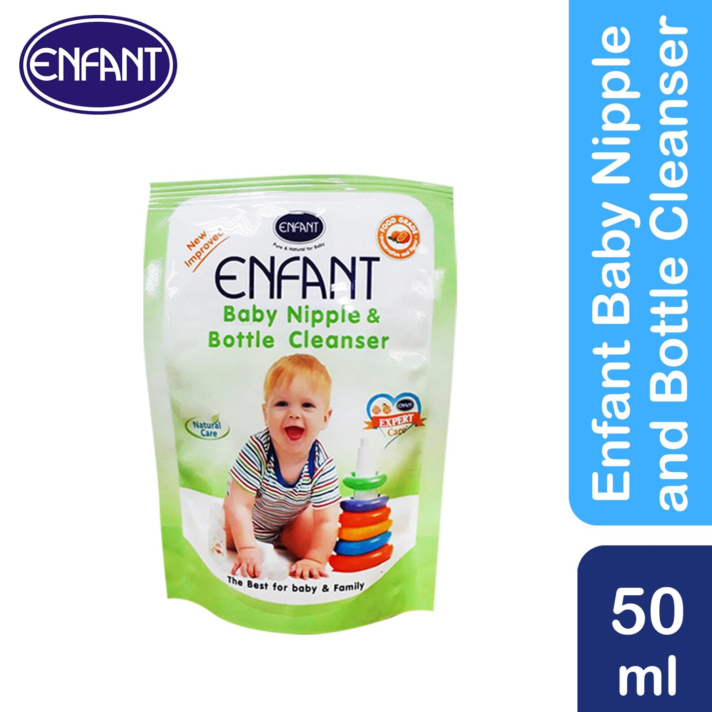 enfant nipple bottle liquid cleanser 50 ml