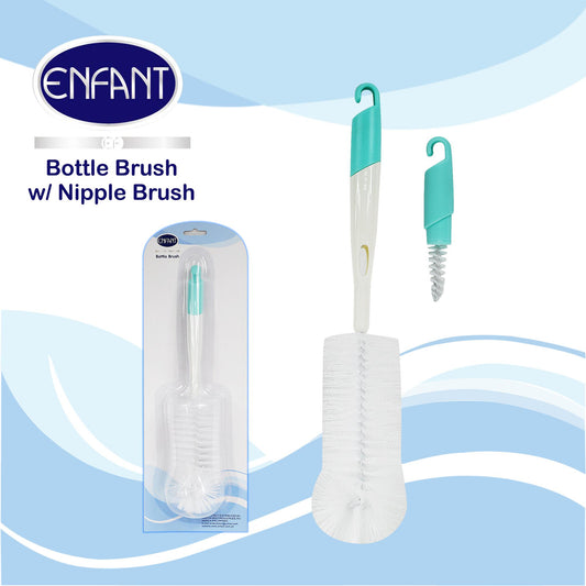 Enfant Baby Bottle Brush with Nipple Brush