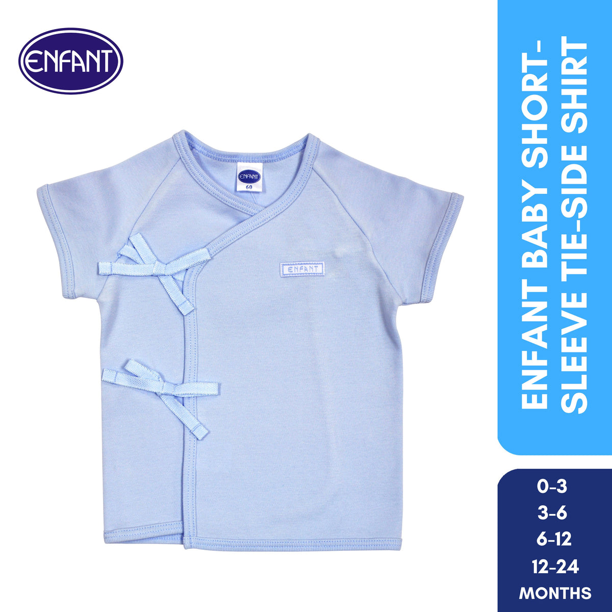 Enfant Baby Clothes Shirt Tie side / kimono -  Newborn Plain basic Short Sleeves