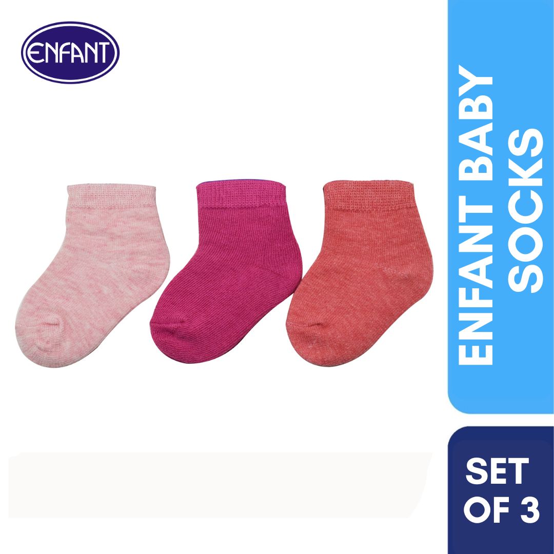 Enfant Baby Girls socks Set of 3