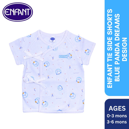 Enfant Tie Side Shorts  Blue Panda Dreams 2013