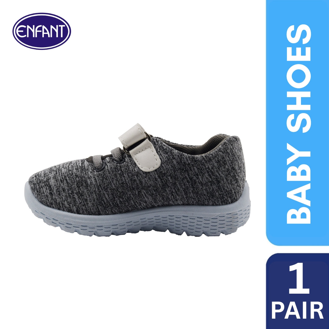 Enfant Baby Toddler Boy Rubber Shoes Lightweight White Gray