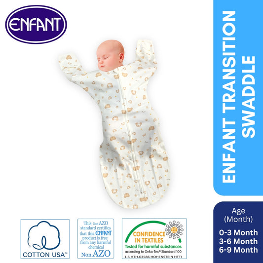 ENFANT BABY TRANSITIONAL SWADDLE 2 IN 1