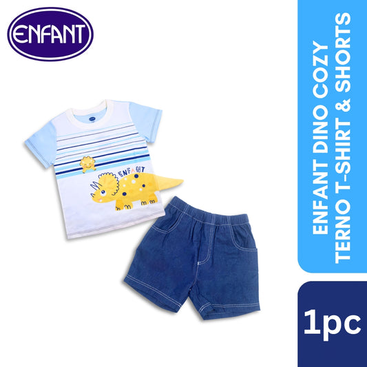 Enfant Dino Cozy Terno T-shirt & shorts 2024