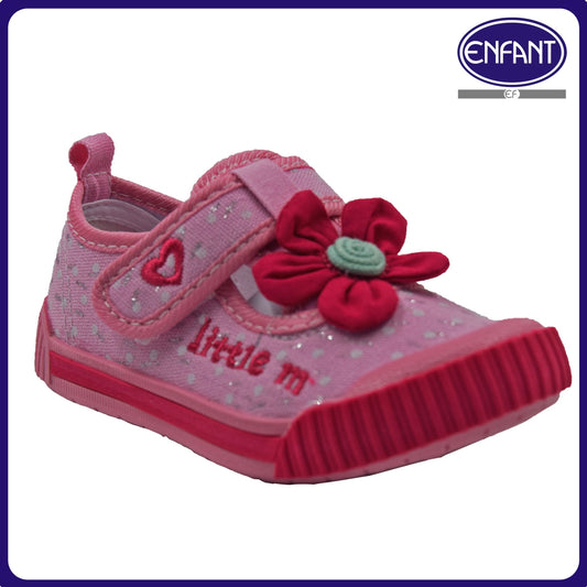 Enfant Baby Toddler Girl Ballet Velcro Rubber Shoes Lightweight Pink